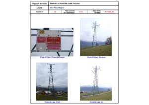 Rapport de visite ligne électrique aérienne