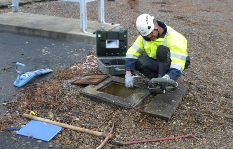 utilisation de l'endoscope pour déterminer fil d'eau